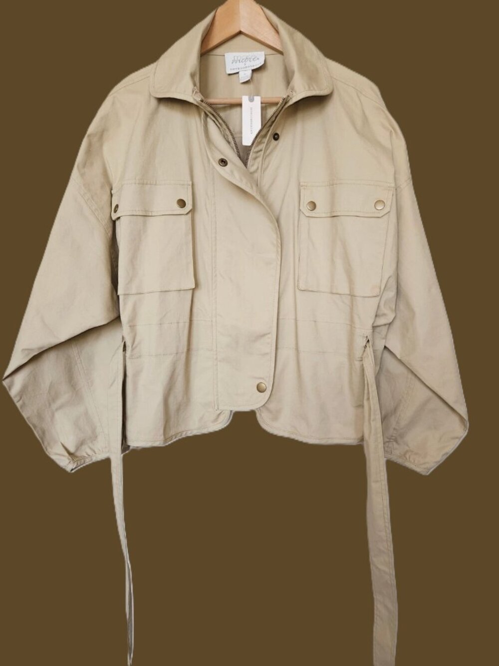 Mare Mare x Anthropologie Puff Sleeve Utility Jacket Size M NWT $168 - Picture 10 of 12